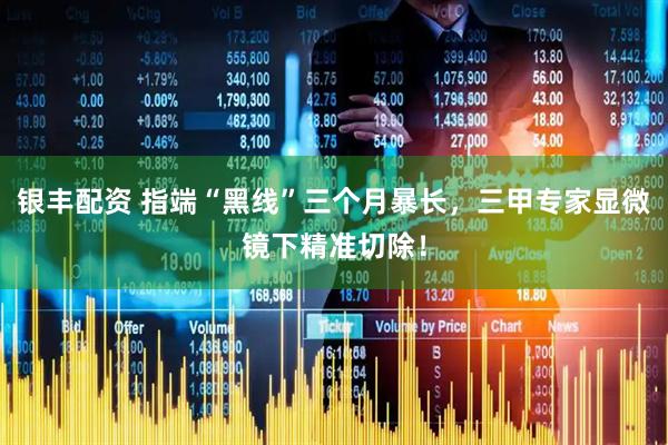 银丰配资 指端“黑线”三个月暴长，三甲专家显微镜下精准切除！